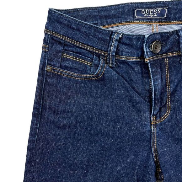 Pre-Loved Guess Women Denim Skinny Blue Jeans Cotton Straight Leg Pants US 26 - Picture 8 of 16